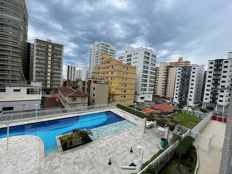 Apto 2 quartos e garagem na Ocian