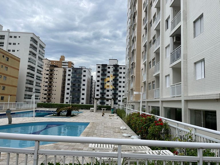 Ocian 2 quartos, suíte e piscina,quadra da praia