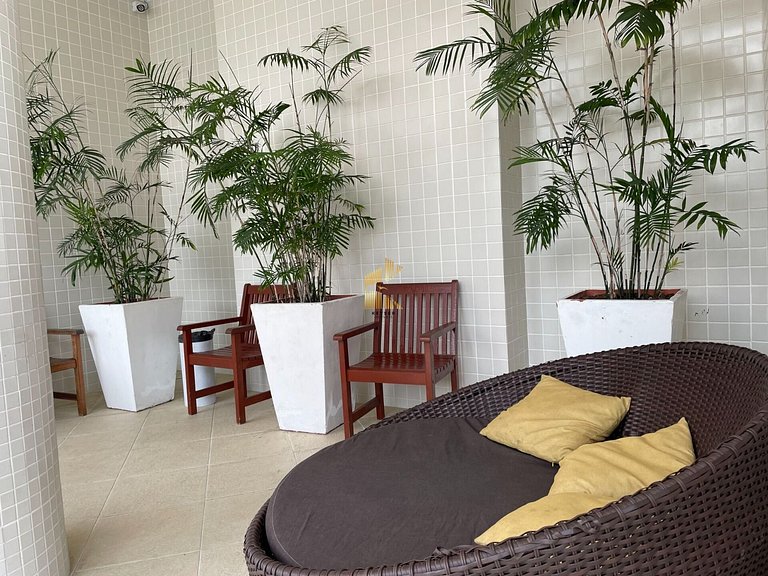 Ocian 2 quartos, suíte e piscina,quadra da praia