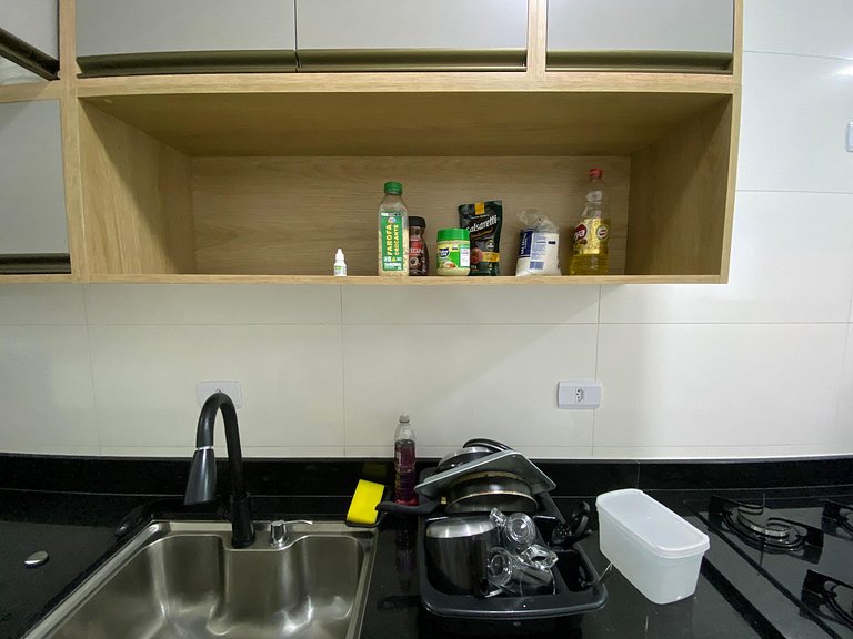 Apto Vila Mirim, 2Qts (1Suíte), Vista Mar!