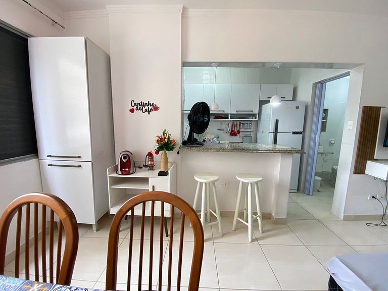 Apartamento 1 dormitório na Tupi! Frente Mar!
