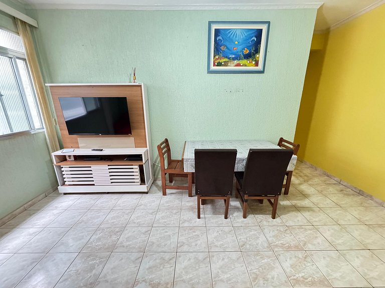 Apto 1 dorm Tupi, 50m da praia