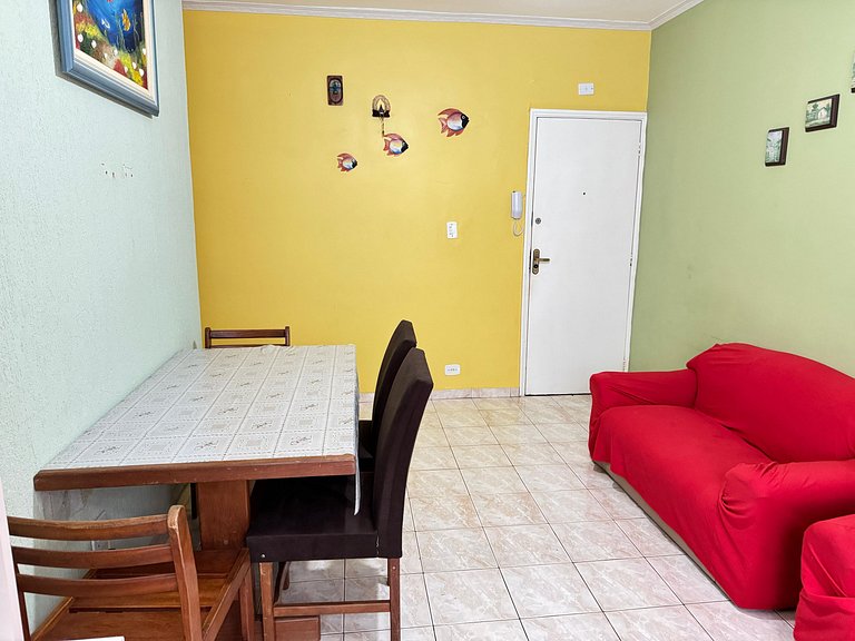 Apto 1 dorm Tupi, 50m da praia