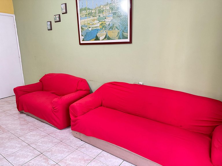 Apto 1 dorm Tupi, 50m da praia