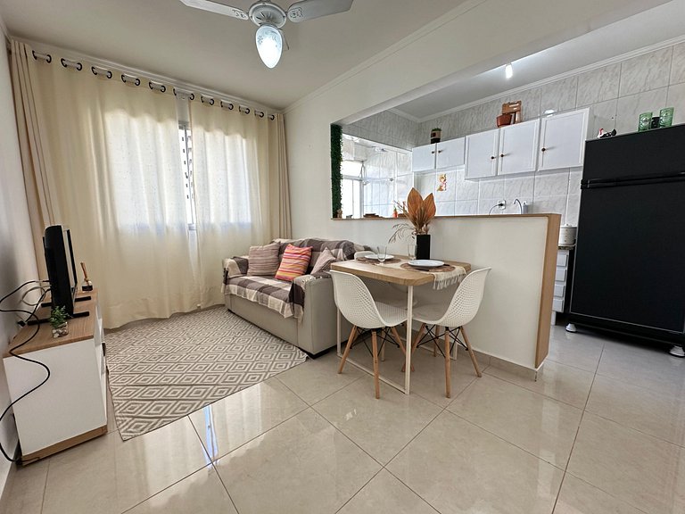 Apto na Tupi - 5 min da Praia!