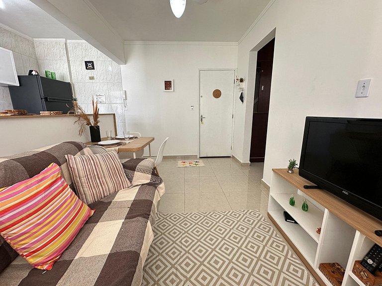 Apto na Tupi - 5 min da Praia!