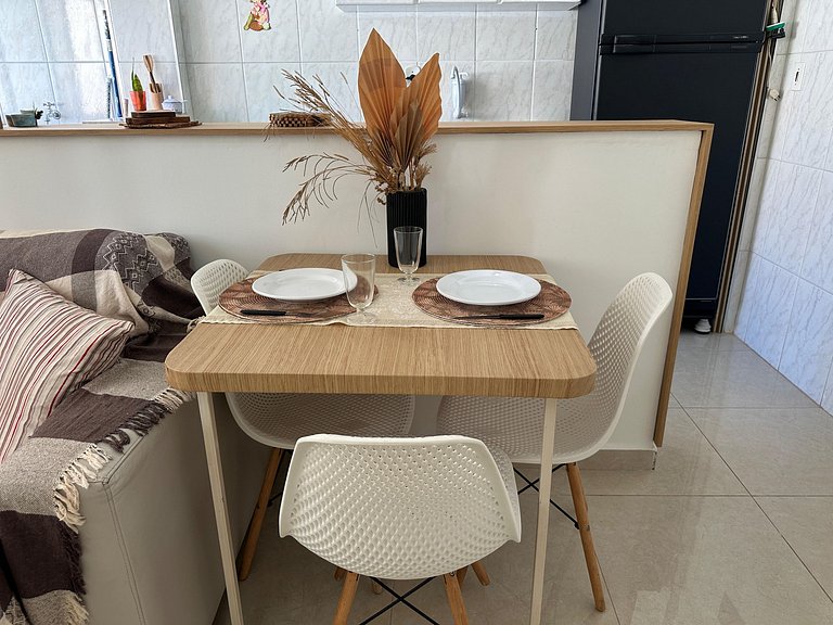 Apto na Tupi - 5 min da Praia!