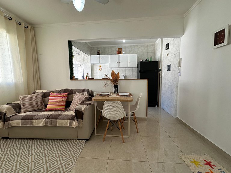 Apto na Tupi - 5 min da Praia!