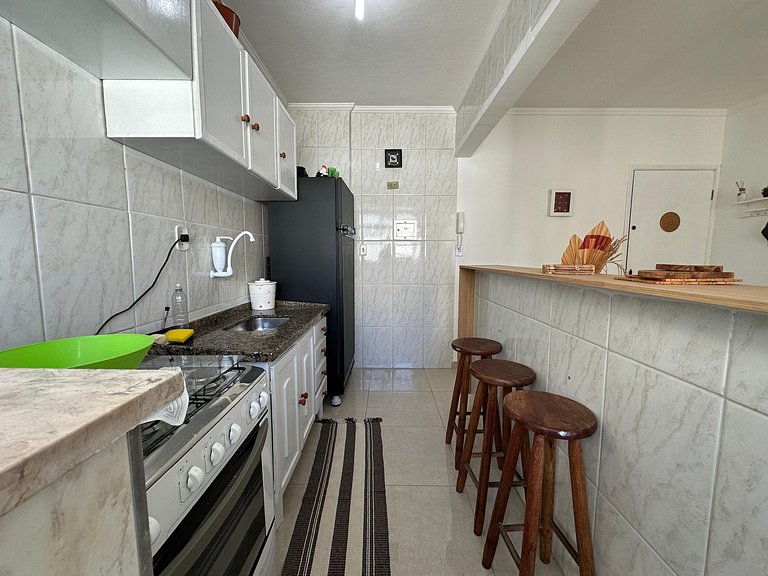 Apto na Tupi - 5 min da Praia!