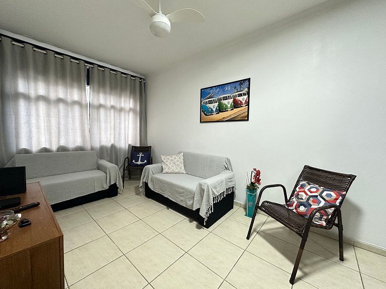 Apto 1 dorm no Canto do Forte - Próximo a Praia!