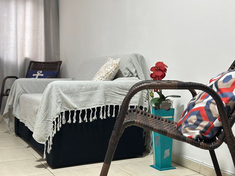 Apto 1 dorm no Canto do Forte - Próximo a Praia!