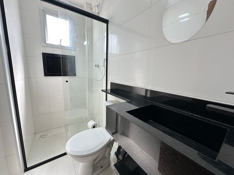 Apto Vila Mirim, 2Qts (1Suíte), Vista Mar!