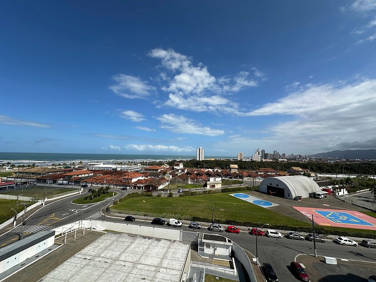 Apto Vila Mirim, 2Qts (1Suíte), Vista Mar!