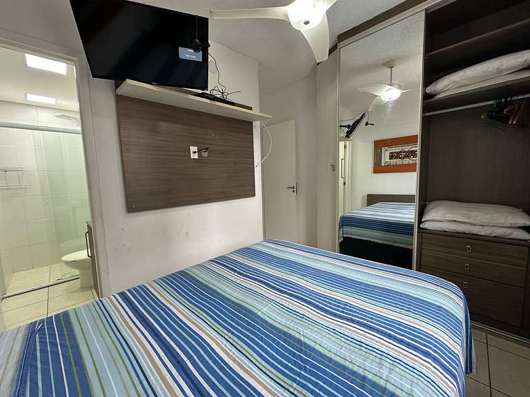 Ocian: 2 quartos, suíte e perto da praia