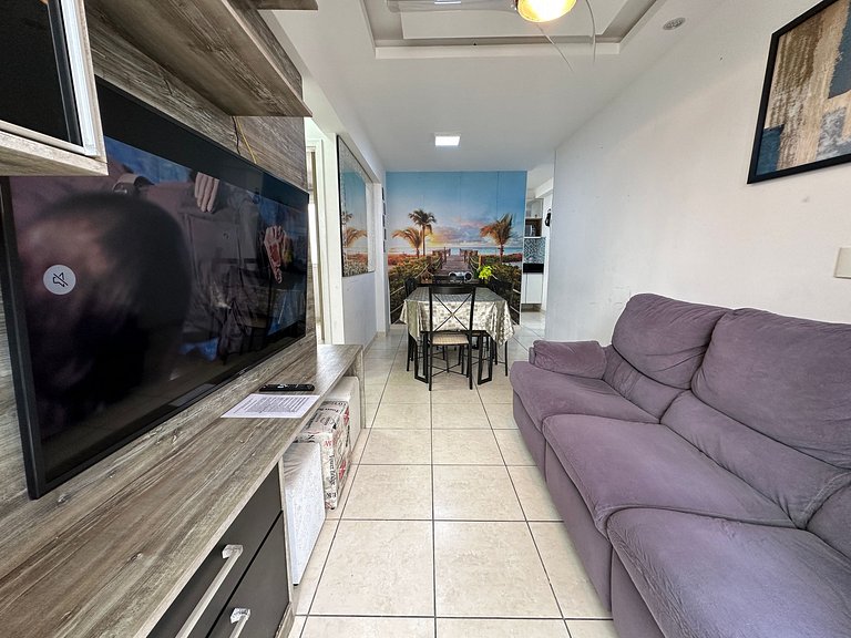 Apto 2 quartos e garagem na Ocian