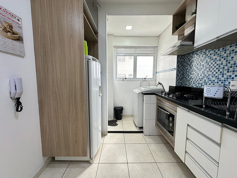 Apto 2 quartos e garagem na Ocian