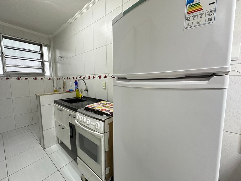 Apto 1 dorm, uma quadra da Praia! Guilhermina