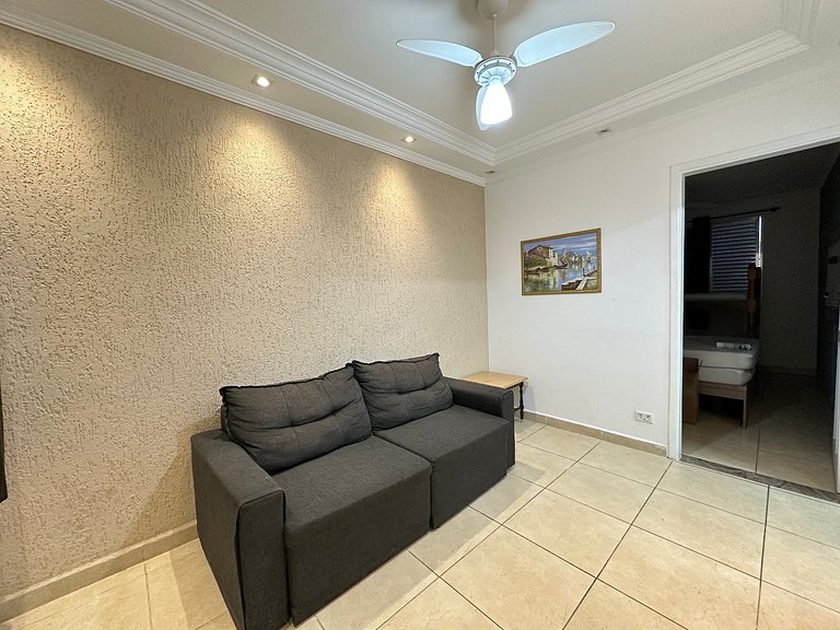 Apto 1 dorm, uma quadra da Praia! Guilhermina