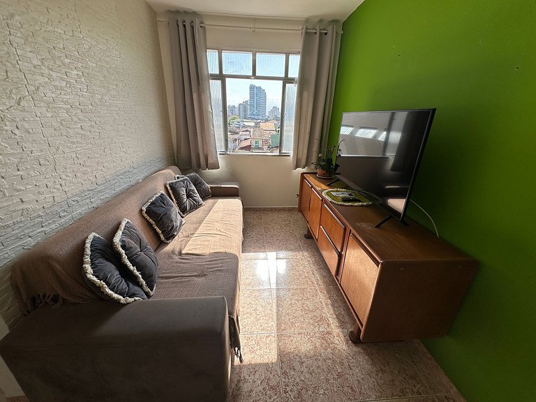 Canto do Forte: conforto, Wi-Fi e garagem!