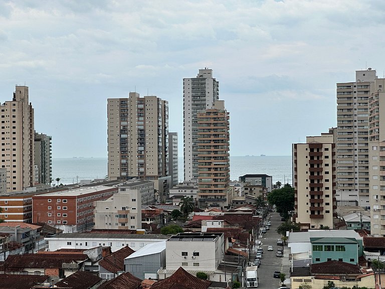 Vista mar a 700m da praia – Vila Tupi