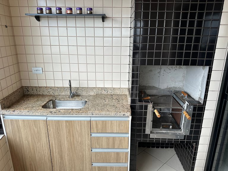 Sacada Gourmet + Vaga / A 2 min da Praia