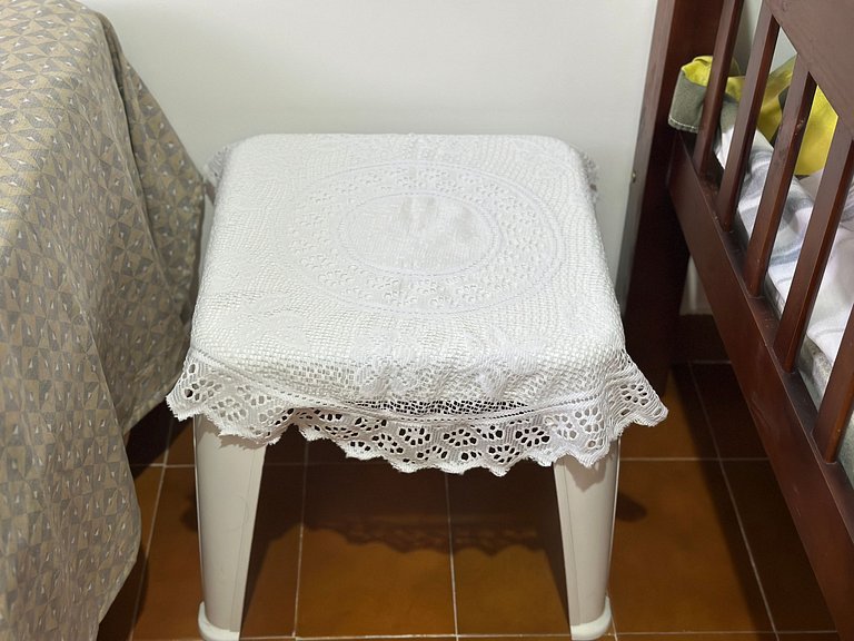 Apto completo, Wi-Fi e 1 vaga - 80m da Praia