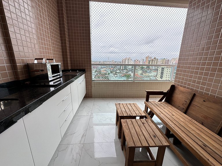 Apartamento com vista mar e Wi-Fi