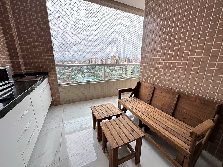 Apartamento com vista mar e Wi-Fi