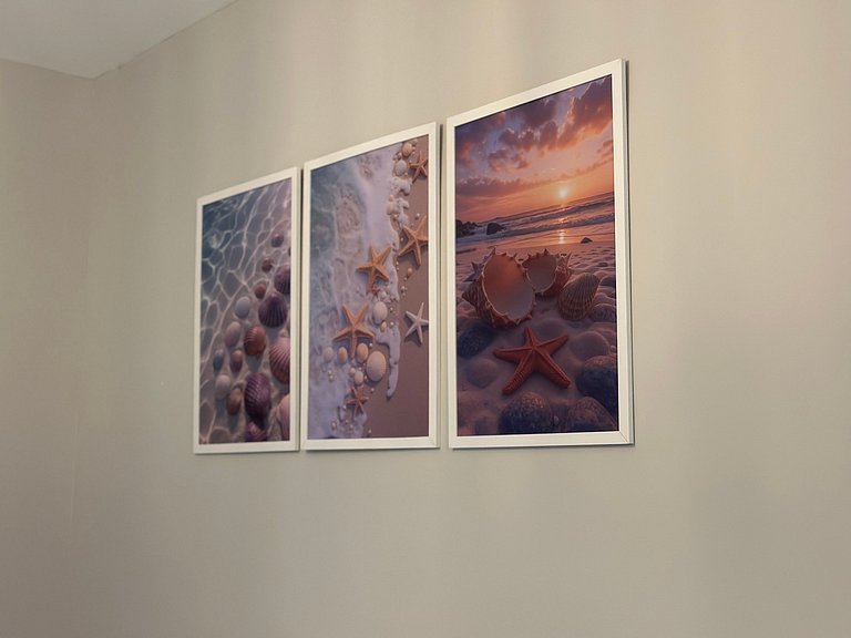 Conforto c/ Vista Mar: Apto com Ar e Garagem