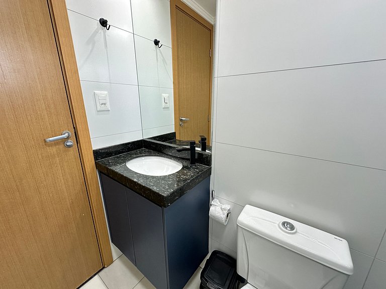 Churrasco com Vista para o Mar: Apto Moderno