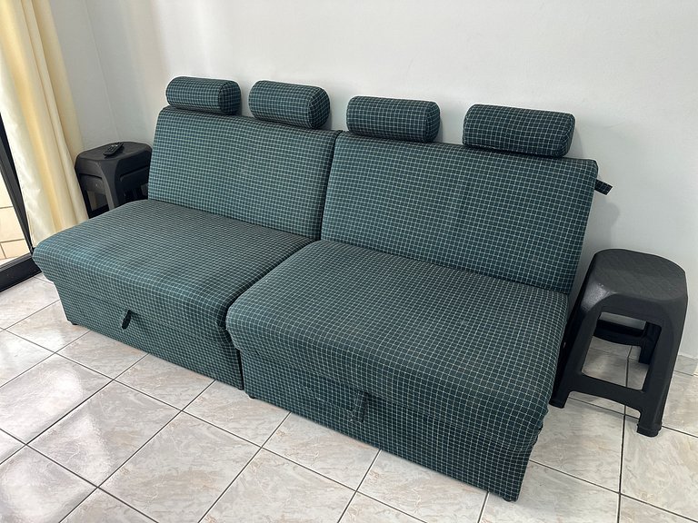 Apto Vista Mar no Caiçara Beira-Mar com Garagem