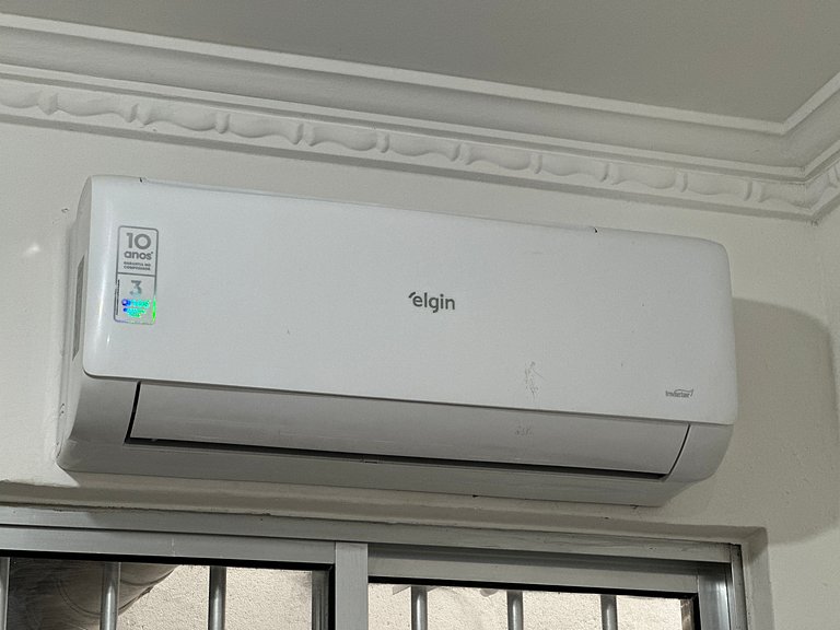 Apto com Ar, Wi-Fi e Enxoval a 5 min da Praia