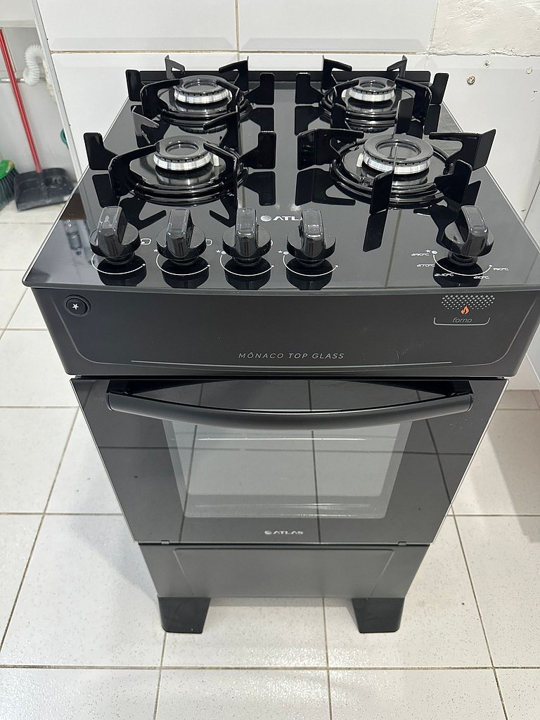 Apto com Ar, Wi-Fi e Enxoval a 5 min da Praia