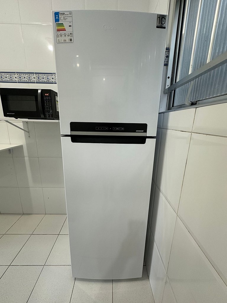 Apto com Ar, Wi-Fi e Enxoval a 5 min da Praia