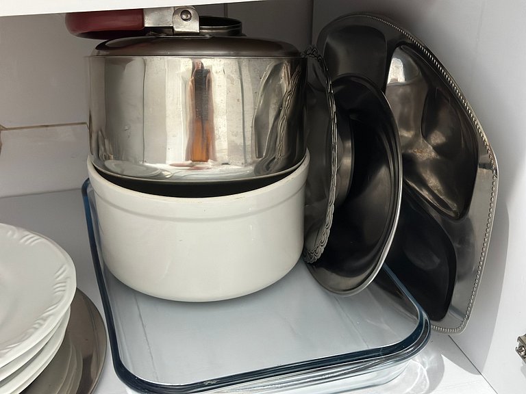 Apto com Ar, Wi-Fi e Enxoval a 5 min da Praia