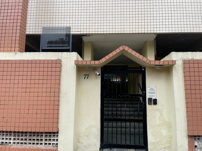 Vista para o mar Garagem e Conforto no Ed.Cherne