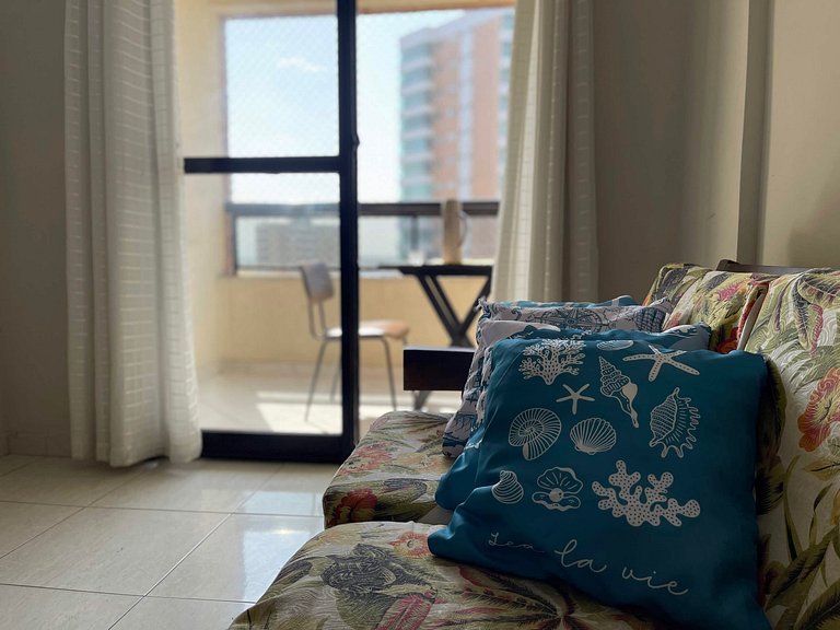 Vista para o mar Garagem e Conforto no Ed.Cherne