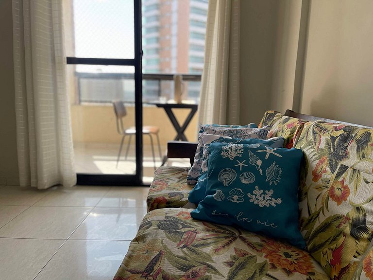 Vista para o mar Garagem e Conforto no Ed.Cherne
